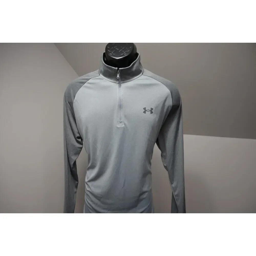 Under Armour 1/4 Zip Jacket Performance Loose‎ Athletic Gray Mens Sz XL